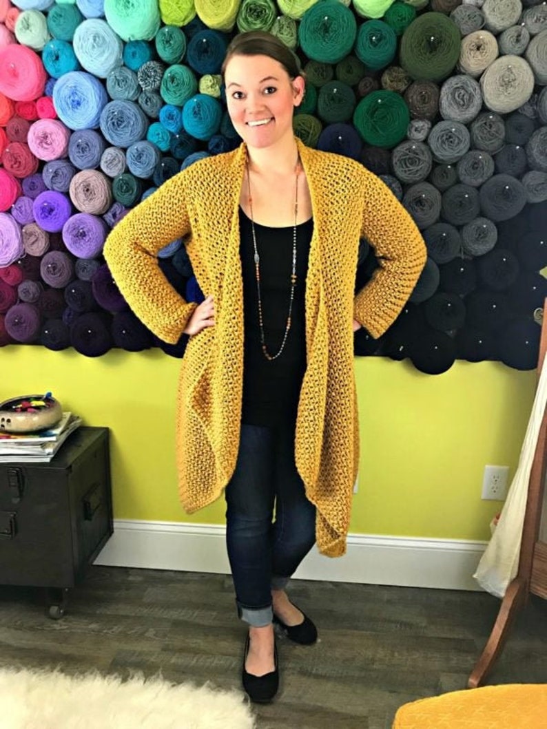 The Elizabeth Cardigan CROCHET PATTERN image 1