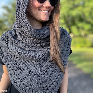 The Frankie Cowl *** CROCHET PATTERN *** / Printable PDF / Crochet Accessories / Cowled Scarf / Hooded Scarf Crochet Pattern