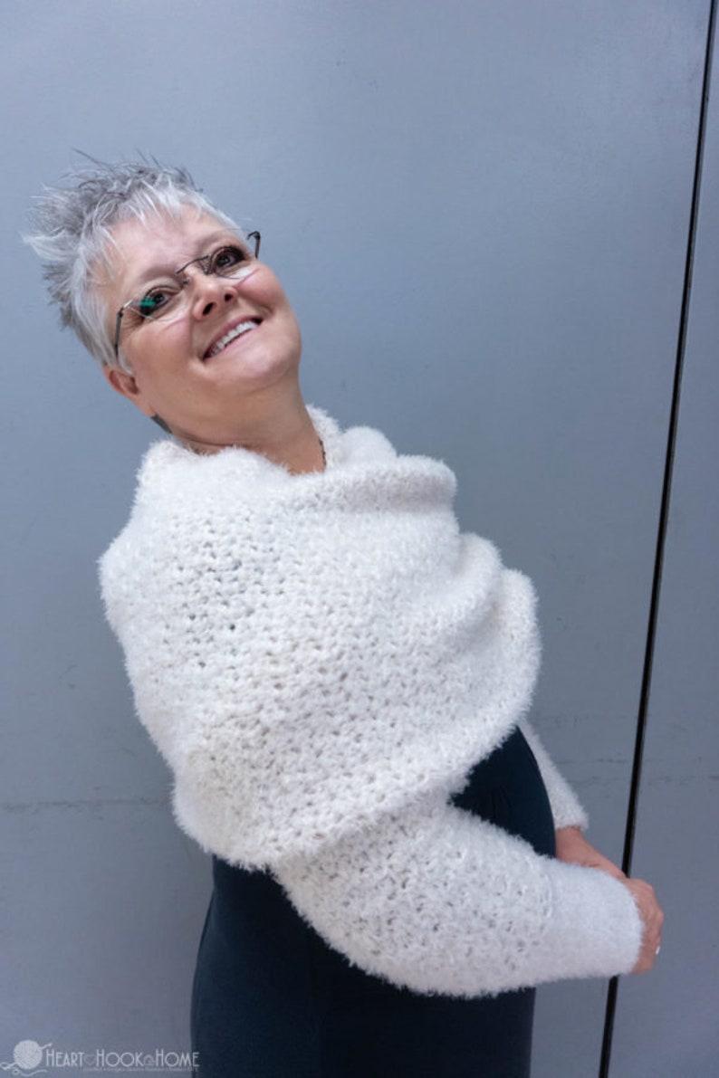 Give Me a Hygge: Scarf with Sleeves CROCHET PATTERN image 4