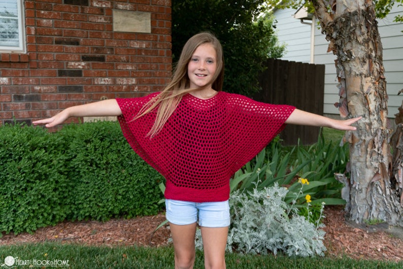 Kids Flowy Top CROCHET PATTERN image 4