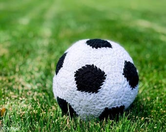 Crochet Soccer Ball Pattern PDF, Realistic Amigurumi Football, Stuffed Sports Ball, DIY Soccer Gift, Instant Download