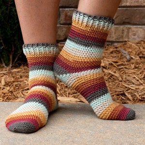 Herringbone Socks CROCHET PATTERN image 6