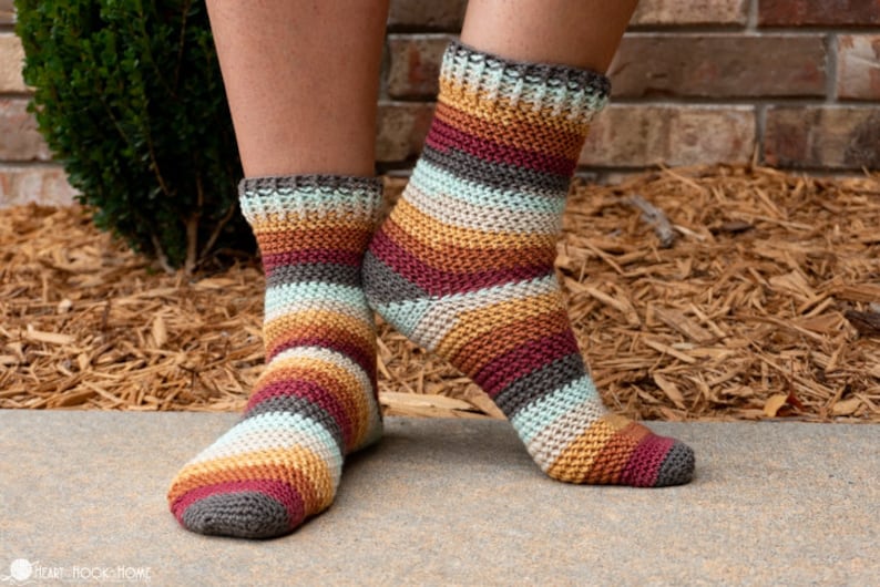 Herringbone Socks CROCHET PATTERN image 6