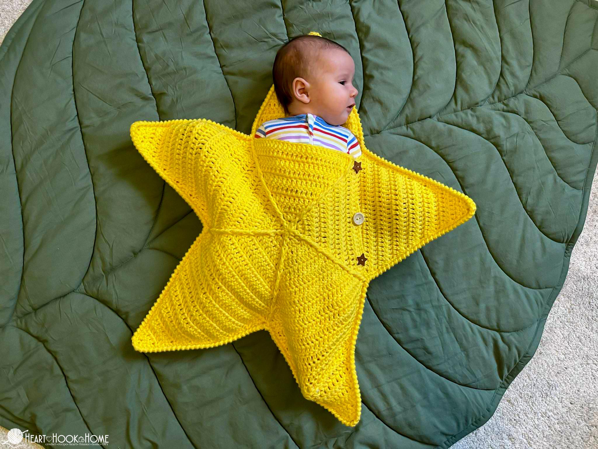 Star Crochet Sleep Sack PATTERN: Baby Sleepsack, Three Sizes (PDF