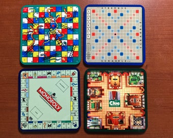 New Board Game Coasters, Set of 2