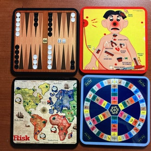 New Board Game Coasters, Set of 4, image 3