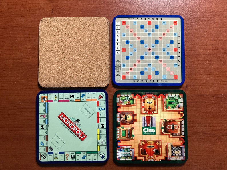 New Board Game Coasters, Set of 2 image 4