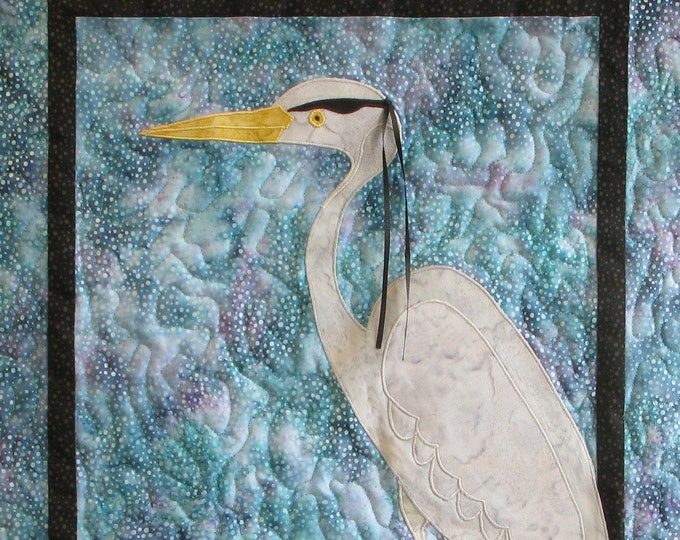 Great Blue Heron Quilt Pattern Etsy