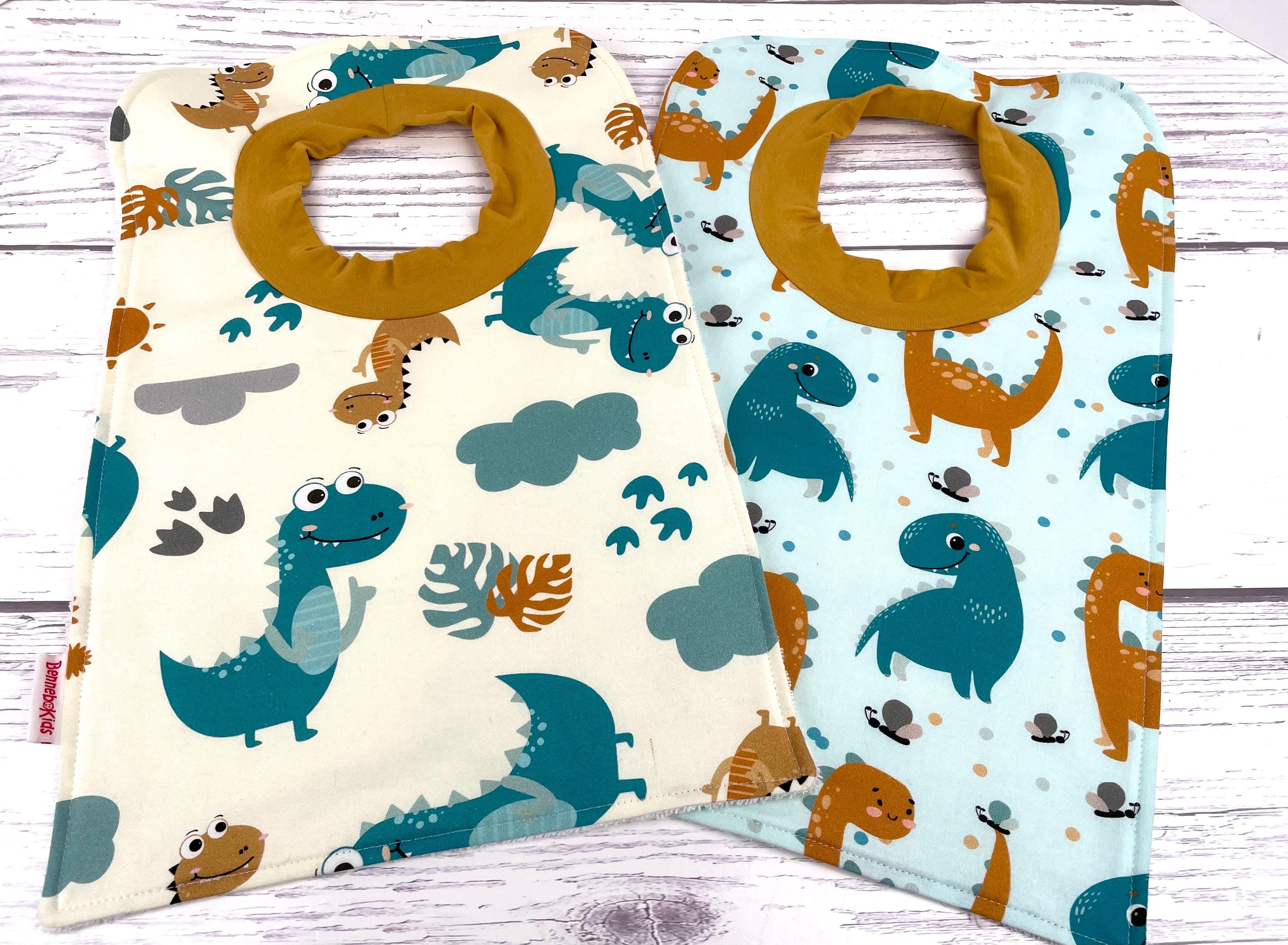 Dinosaur Pullover Bib: Cotton Terry Cloth, Special Needs Toddler Bib - Etsy