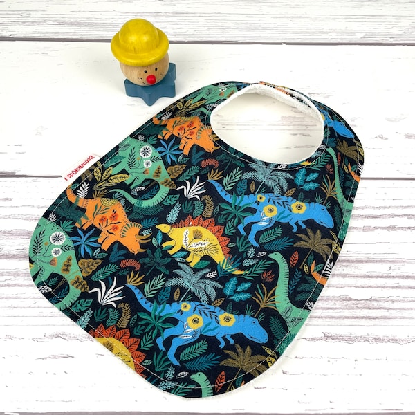 Dinosaur Baby Bib - Gender Neutral Baby Bib - Dino Lover - Girls Baby Bib - Bib for Boys - Baby Shower Gift - Infant Bib - Cotton Bib - Bibs