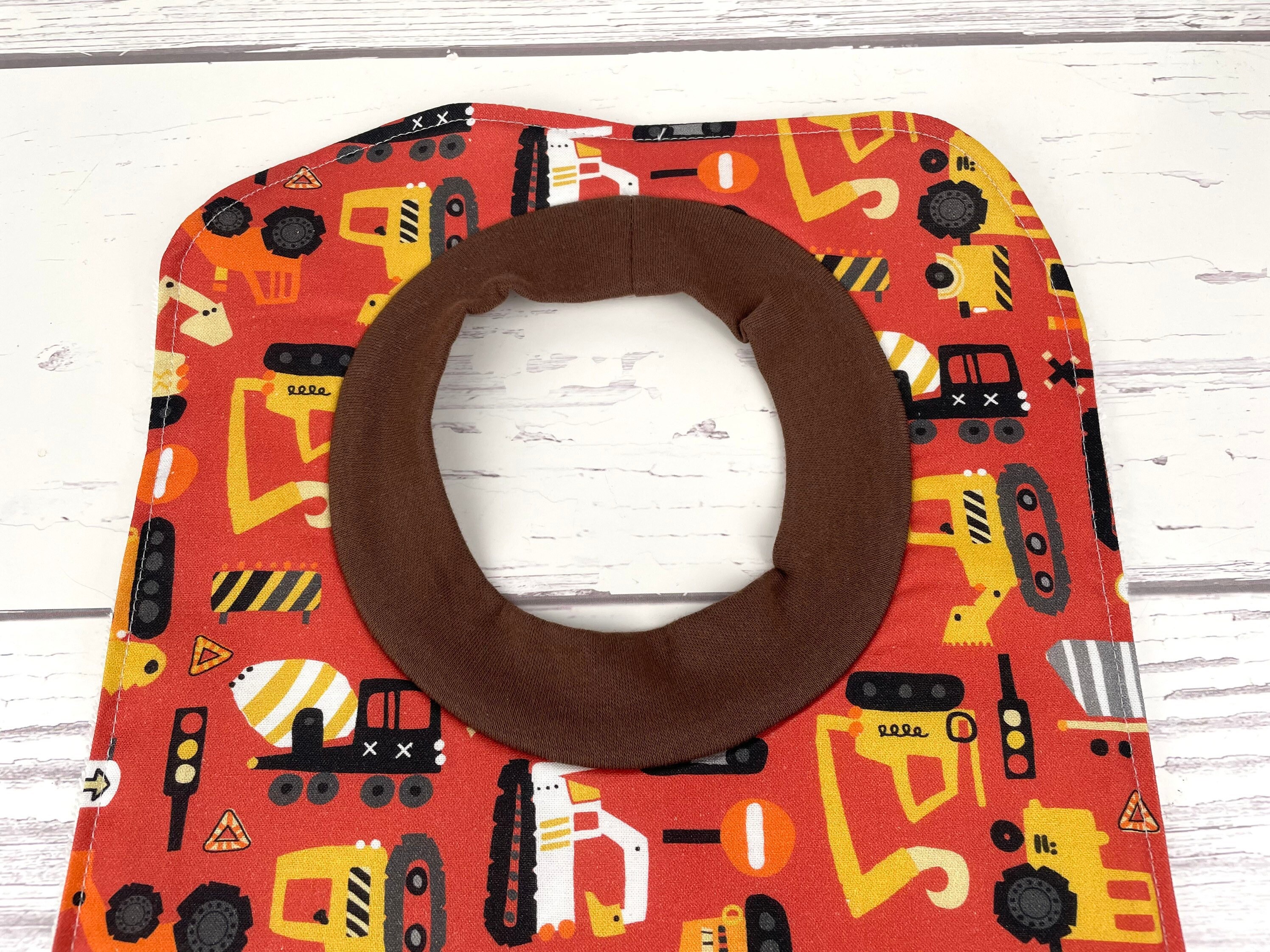 Toddler Construction Vehicle Bib Tractor Bib Pullover Bib Large Toddler