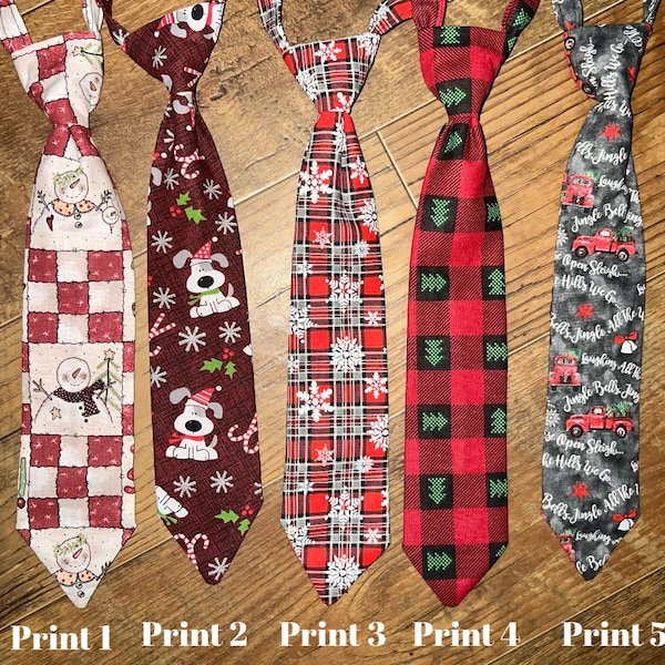 Christmas tie, necktie, Buffalo plaid, red pickup truck tie, toddler tie, baby tie, Christmas tie, Christmas Outfit, children's necktie