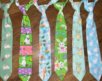 Easter tie, bunny tie, Easter print, Easter egg tie, toddler tie, children’s tie, Easter bunny tie, necktie, Easter outfit