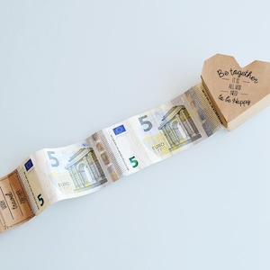 Heart-box gift money EN
