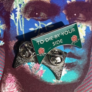 To Die By Your Side Pin Badge The Smiths Morrissey Salford Lads Club The Queen is dead England is Mine image 3