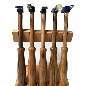 Goldsmith Premium Professional Hammers with Wooden Storage Stand 5/Set