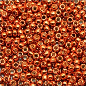 Toho Galvanized Saffron Seed Beads 8-PF562  8Gms/Pk