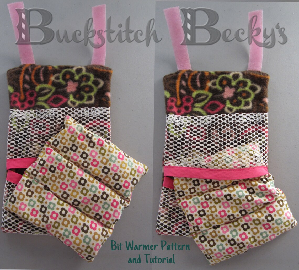 DIY Horse Bit Warmer Sewing Pattern and Tutorial Washable Etsy UK