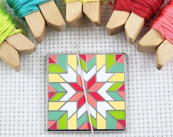 Starburst Quilt Block Needle Minder | Blossom