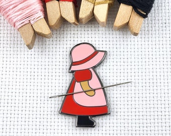 Sunbonnet Sue Needle Minder | Hard Enamel