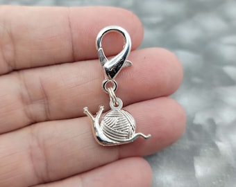 Crafty Snail Charm Zipper Pull | Charm Jewelry