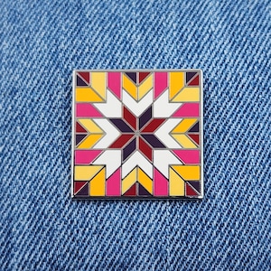 Starburst quiltblok emaille pin | De lucht van Arizona