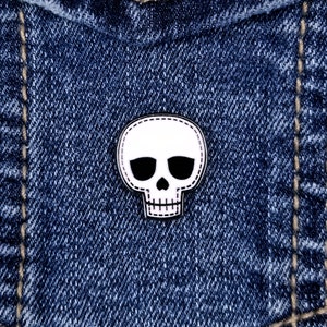 Skull Sister Hard Enamel Pins Double Post Back image 8