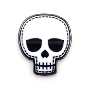 Skull Sister Hard Enamel Pins Double Post Back Small Brother Skull