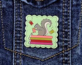 Stitch Squirrel Enamel Pin