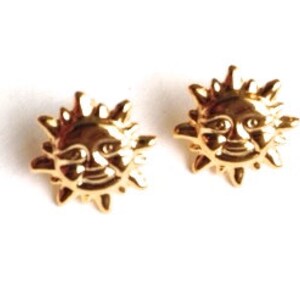 Boho Sun Studs in Gold