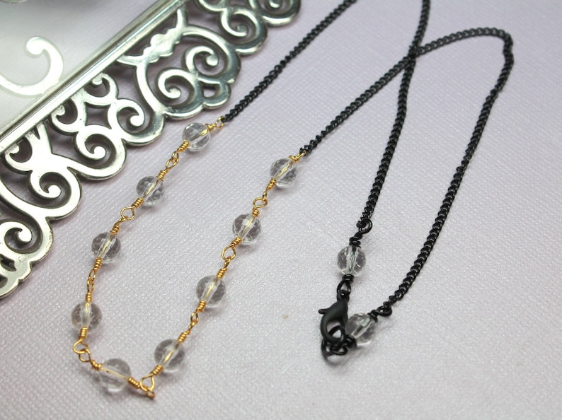 Mix Soft Crystal Necklace in Gold-Tone
