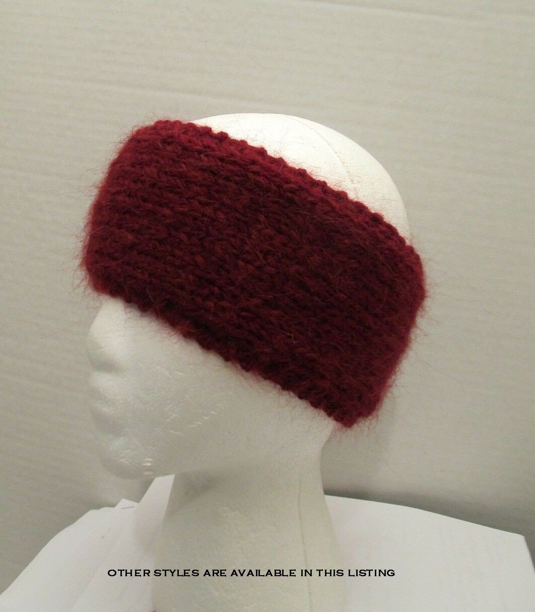 Burgundy Ear Warmers - Etsy display picture 1
