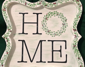 Home-Christmas Tray or Wall Decor