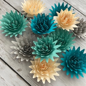 20 Rolled Cardstock Paper Flowers: Approx. 1.5-2&quot; Wide, Loose Embellishments