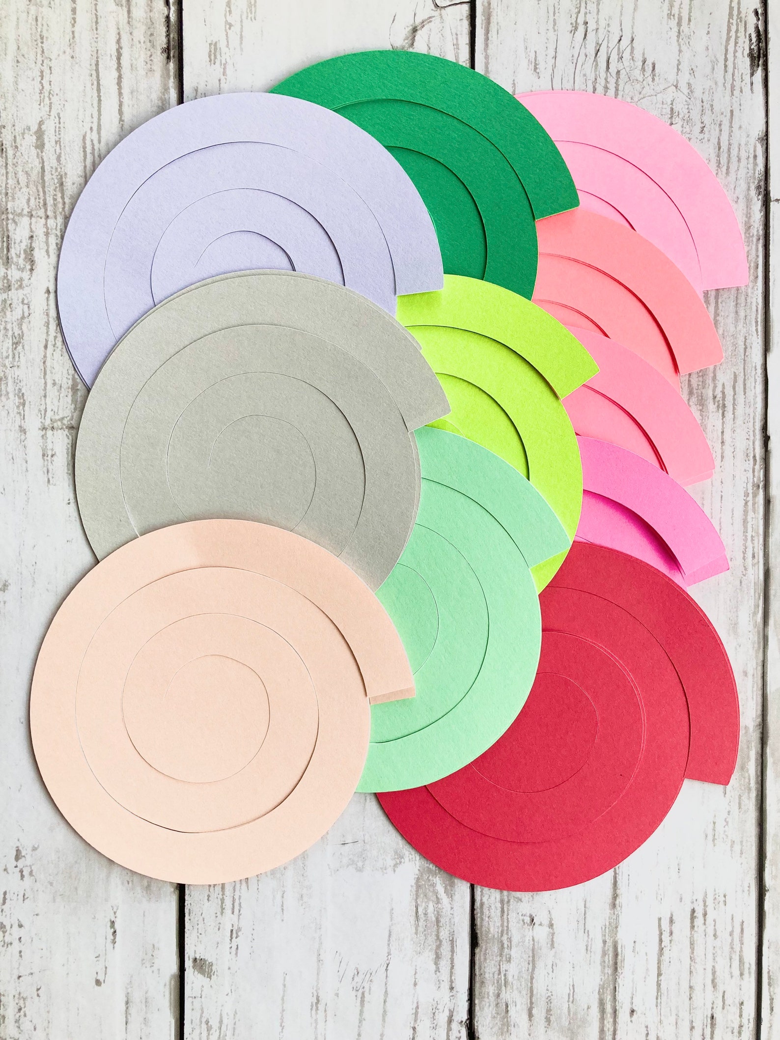 24pcs DIY Precut Paper Flowers Unrolled Paper Flowers Can Etsy