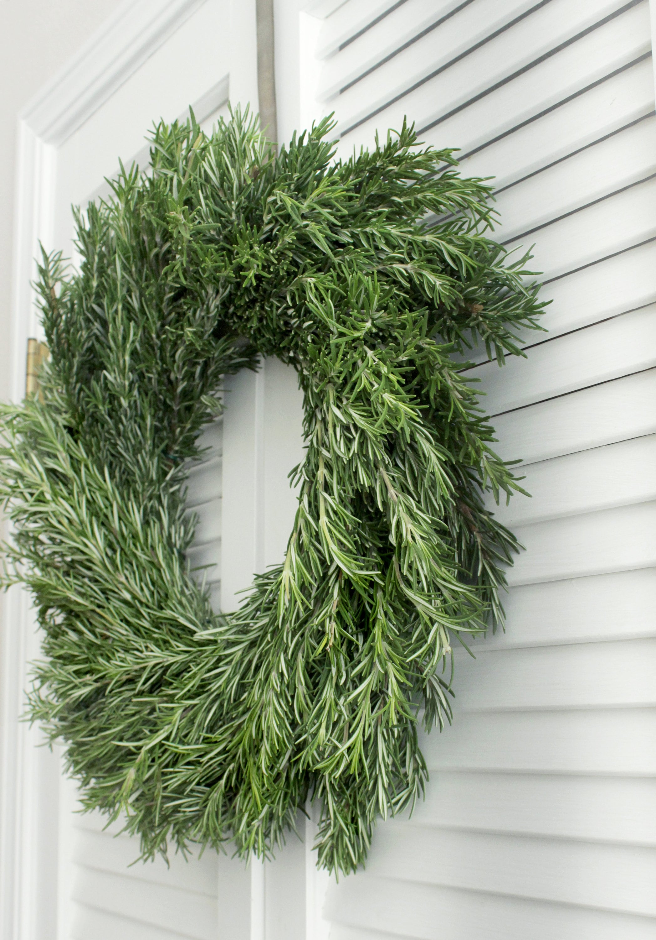 Church Door Housewarming Gift Fresh Seeded Eucalyptus Rosemary Wreath \u2013 Greenery Herb Wreath for Front Door