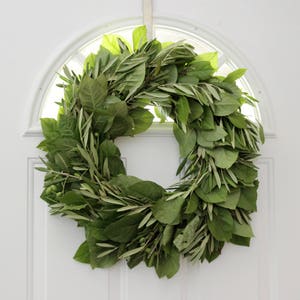 Olive Lemon Leaf Wreath 20 image 1