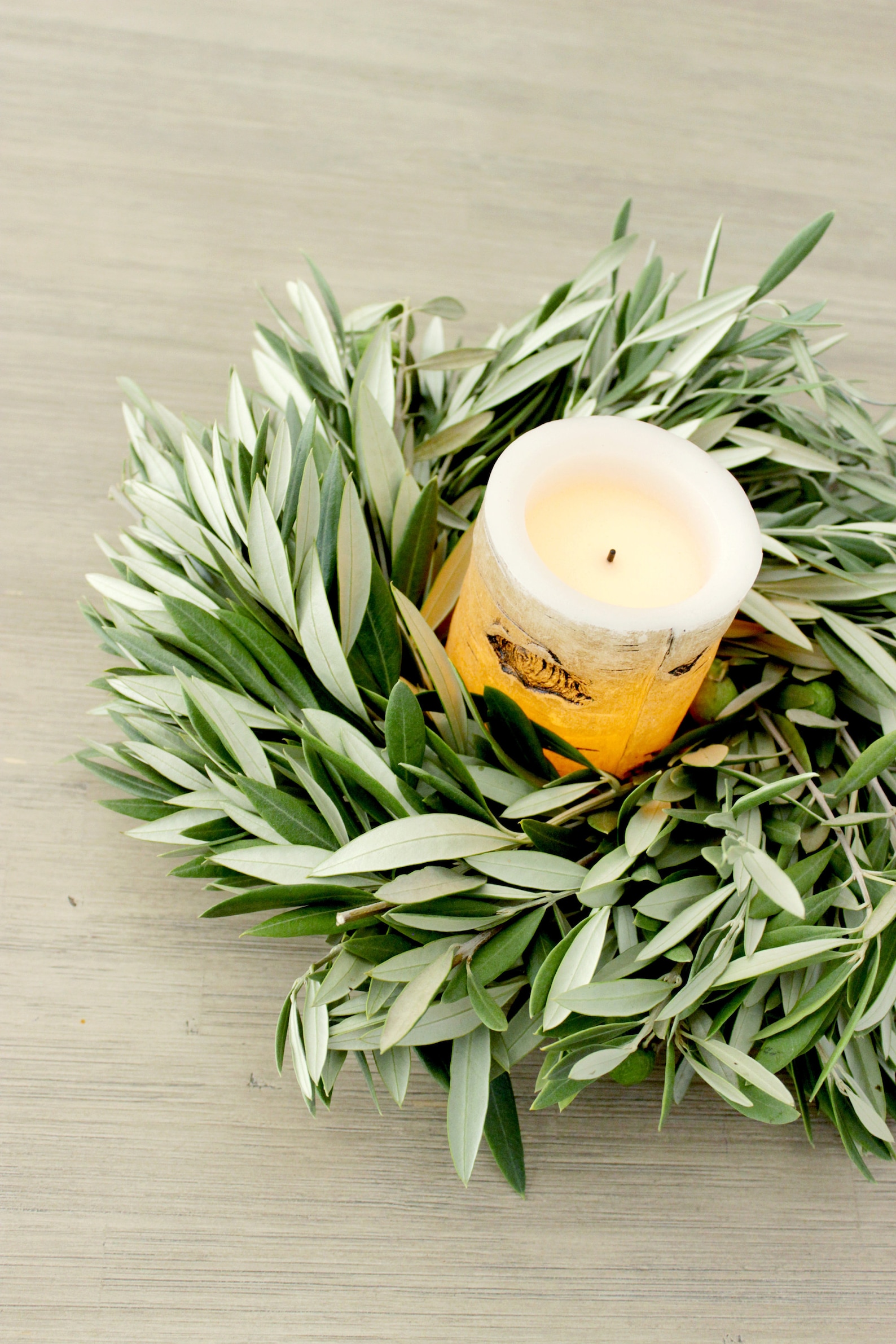 Fresh Handmade Olive Branch Wreath 12 Greenery Wreath Etsy