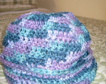 Crocheted Messy Bun Hat