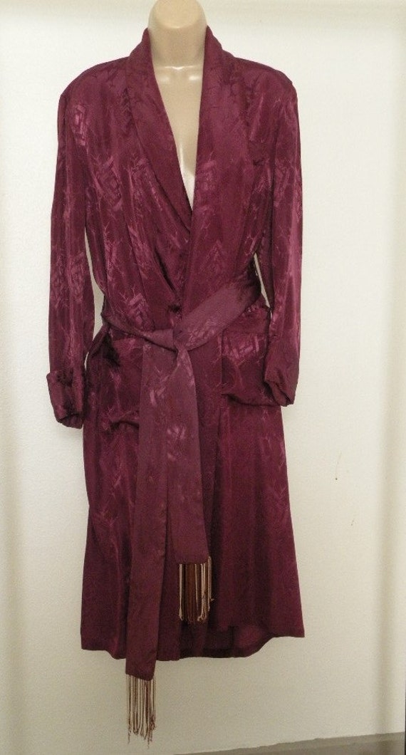 Satin Maroon Robe