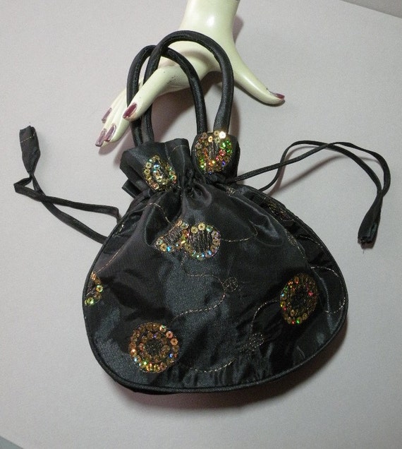 Gold Sequin Evening Bag - image 4