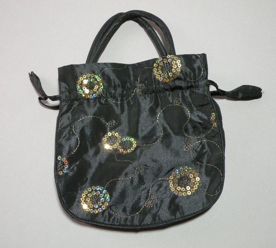 Gold Sequin Evening Bag - image 5