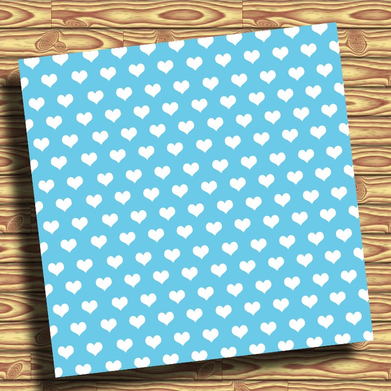 22 Pastel Hearts Digital Printable Paper Pack Valentine Love Etsy
