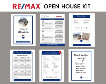 REMAX Branded Open House Kit  | Open House Real Estate Kit   | Open House | Instant Download | Editable Template | PDF