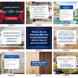 Paquete de publicaciones sociales REMAX