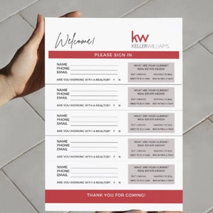 Keller Williams Branded Open House Kit | Open House Real Estate Kit | Open House | Instant Download | Editable Template | PDF image 6