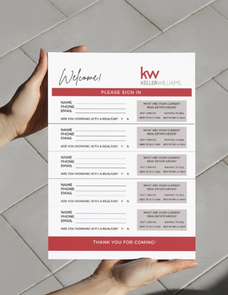Keller Williams Branded Open House Kit | Open House Real Estate Kit | Open House | Instant Download | Editable Template | PDF image 6