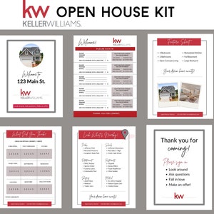 Keller Williams Branded Open House Kit | Open House Real Estate Kit | Open House | Instant Download | Editable Template | PDF image 1