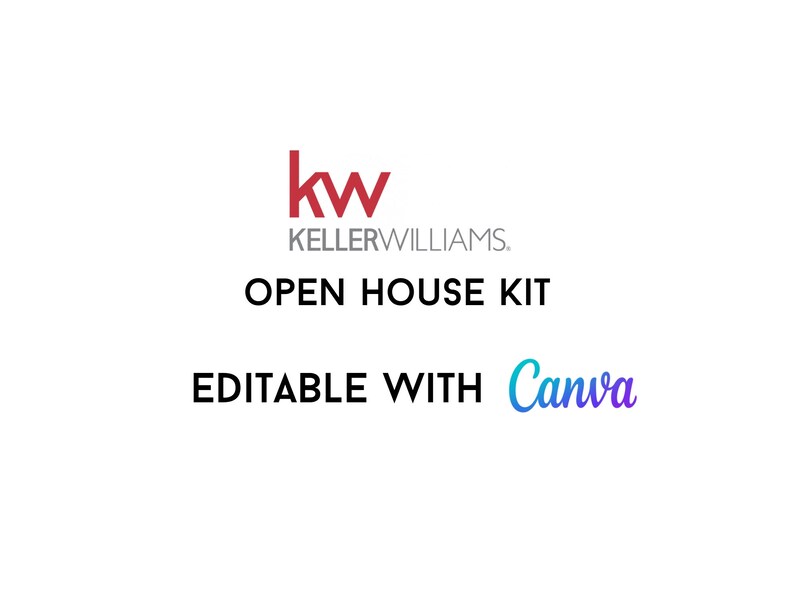 Keller Williams Branded Open House Kit | Open House Real Estate Kit | Open House | Instant Download | Editable Template | PDF image 10