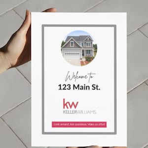 Keller Williams Branded Open House Kit | Open House Real Estate Kit | Open House | Instant Download | Editable Template | PDF image 3